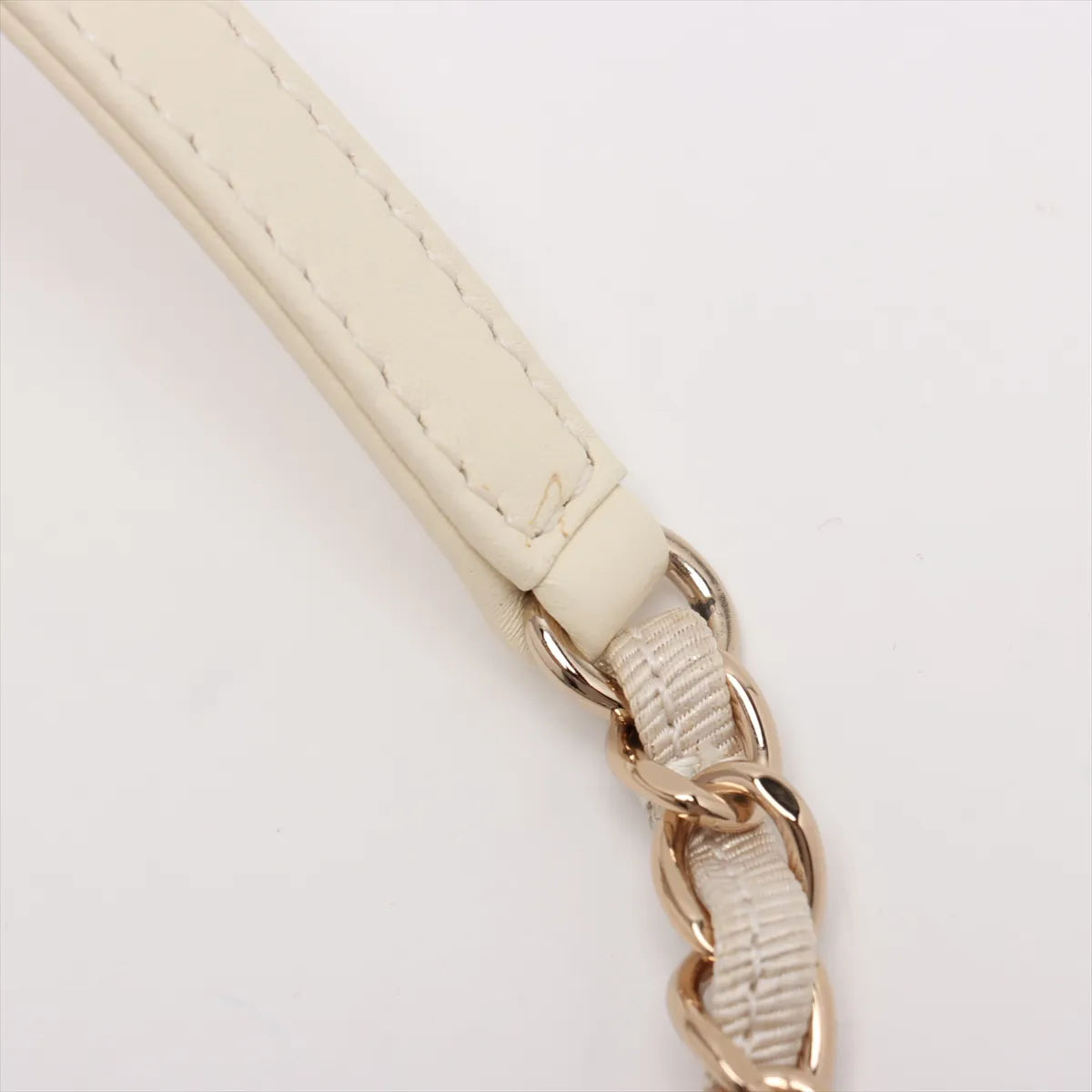 Chanel Deauville PM Tweed Leather Chain Tote Bag White