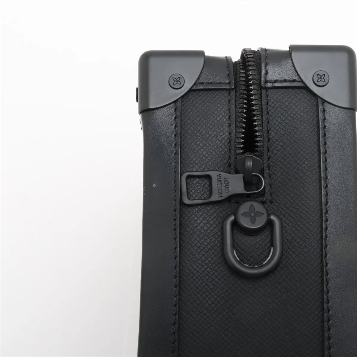 Louis Vuitton Rainbow Taiga Soft Trunk Shoulder Bag Black