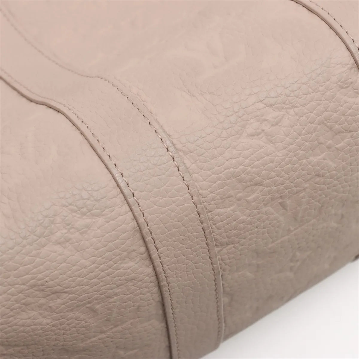 Louis Vuitton Monogram Taurillon Keepall Bandoulière 35 Riverstone Beige