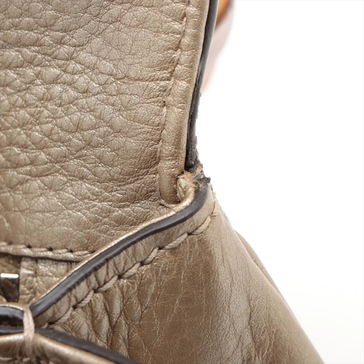 Gucci New Bamboo Leather Handbag Gold