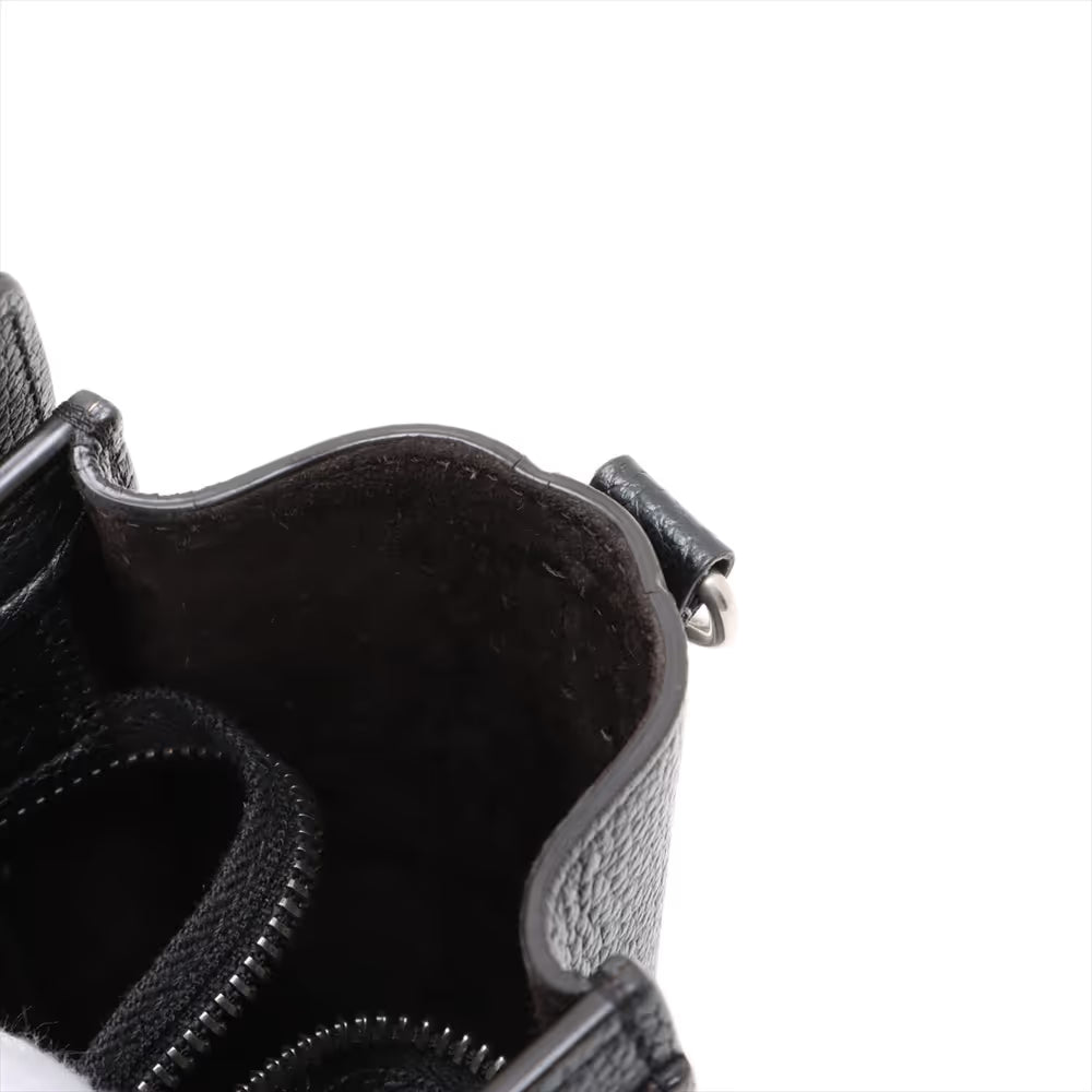 Celine Luggage Nano Shopper Leather Two-Way Handbag Black