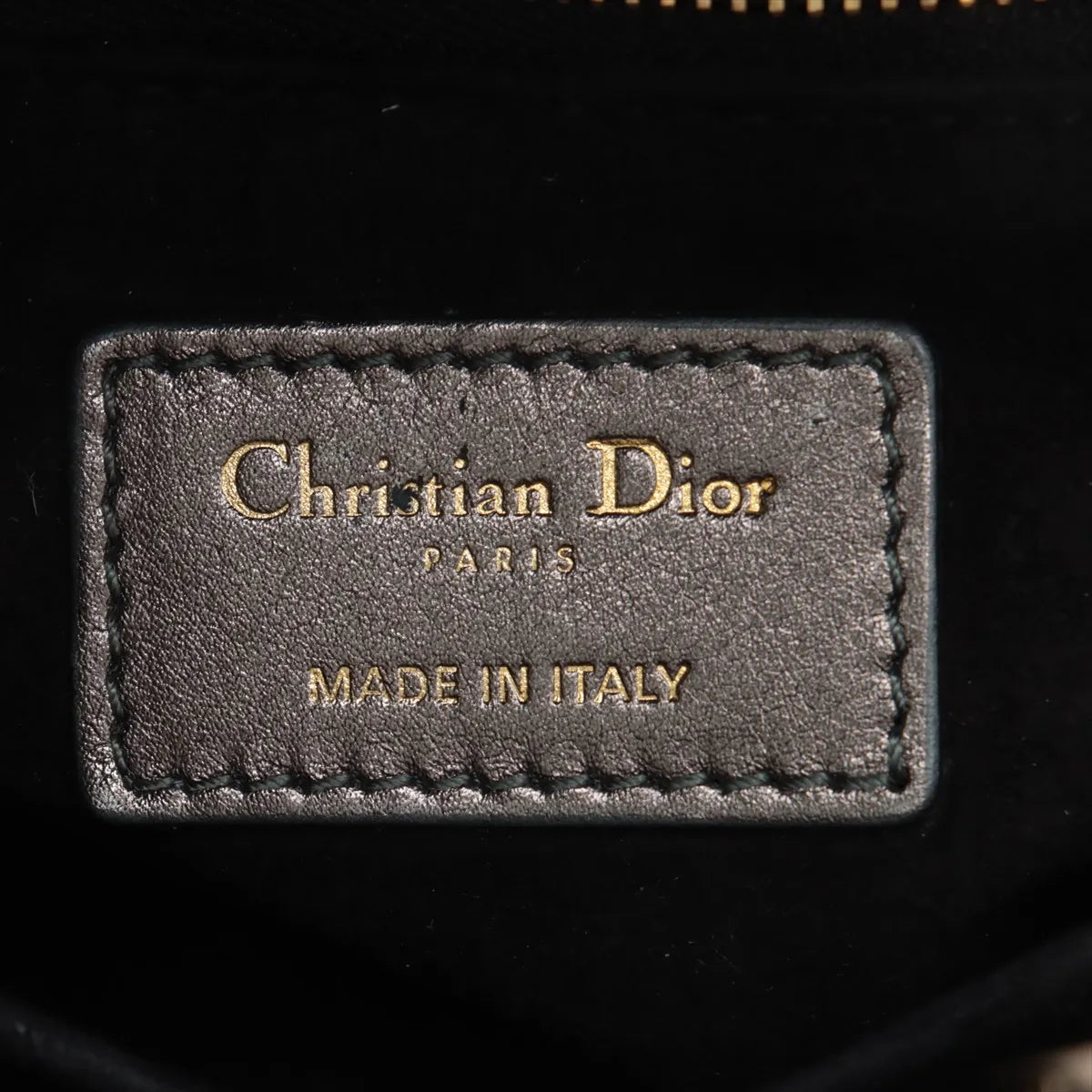Christian Dior My Lady Dior Cannage Shoulder Bag Metallic Gray