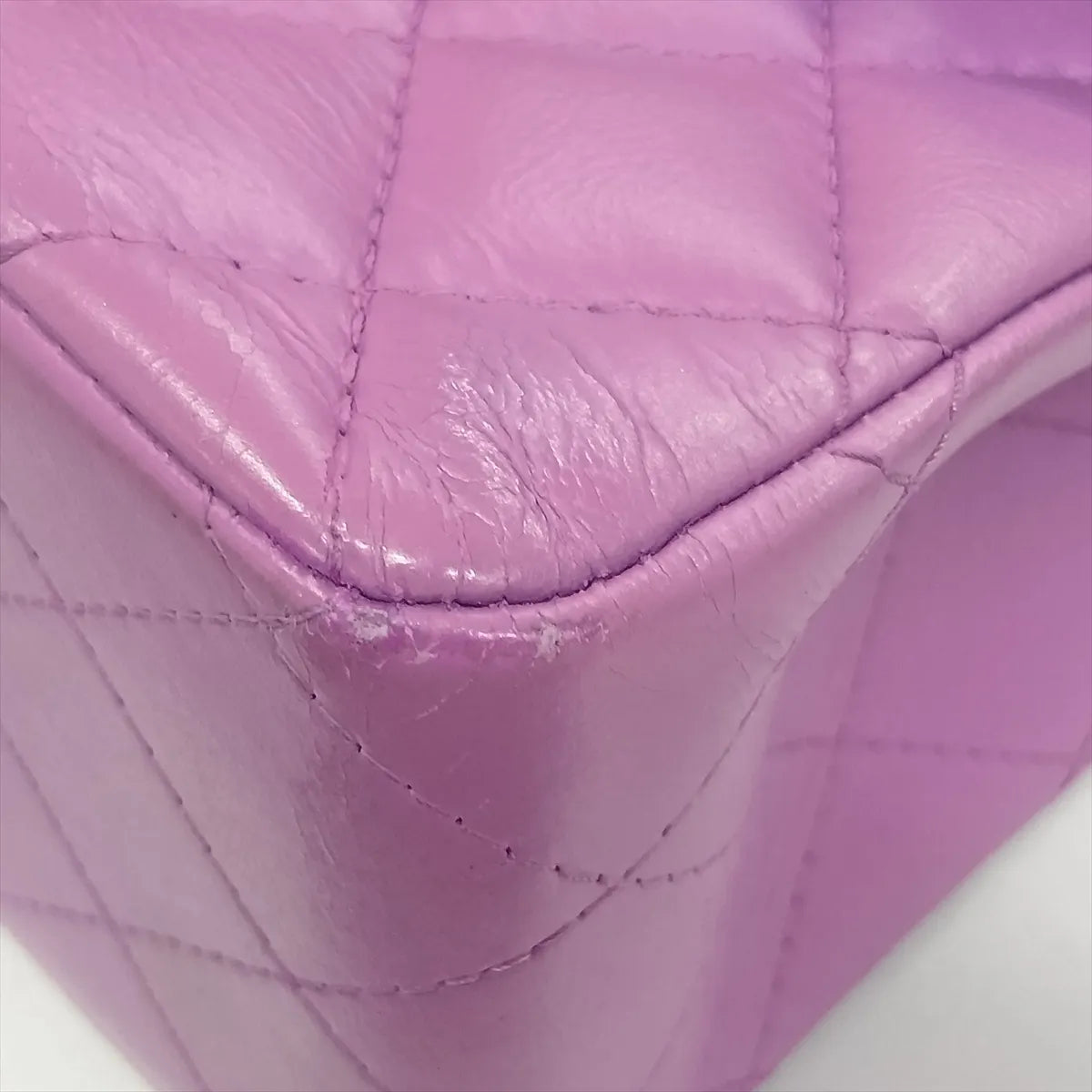 Chanel Mini Matelasse 17 Lambskin Single Flap Single Chain Bag Purple
