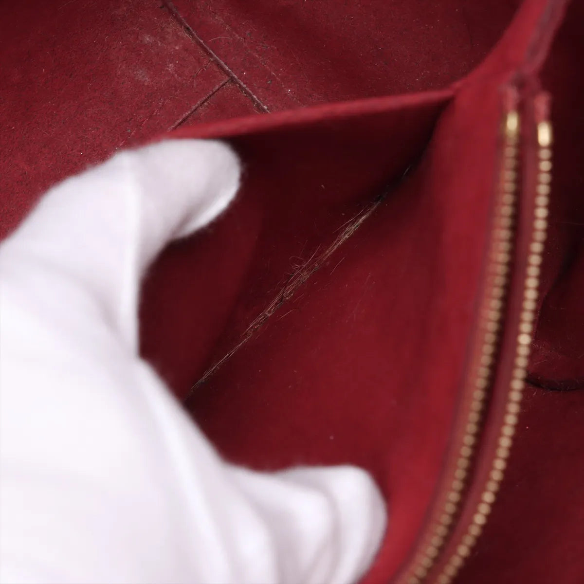 Louis Vuitton Monogram x Leather Kimono PM Brown x Red