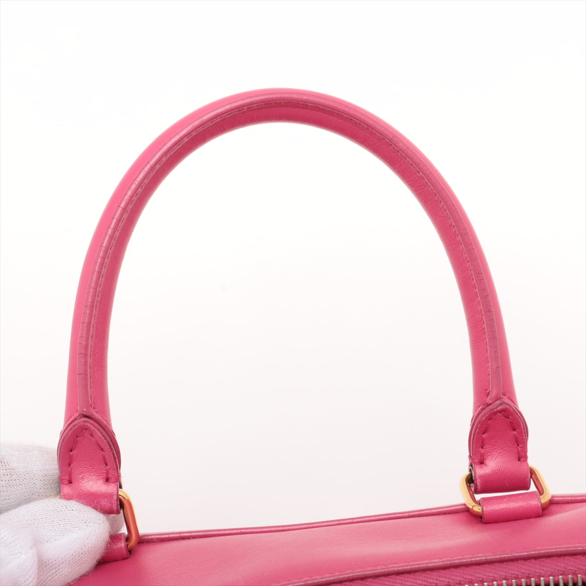 Saint Laurent Paris Baby Duffle Leather Two-Way Handbag Pink