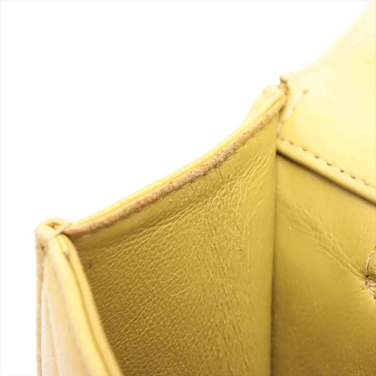 Chanel CC Logo Matelasse Lambskin Business Bag Yellow