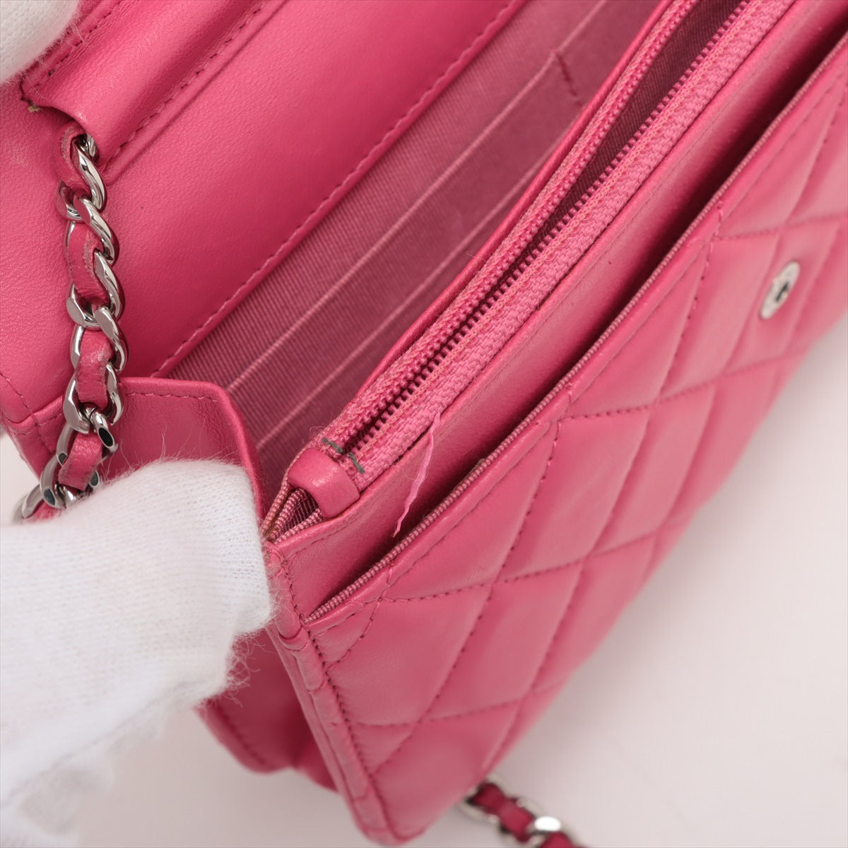 Chanel CC Logo Matelasse Lambskin Chain Wallet Bag Pink * PREORDER *