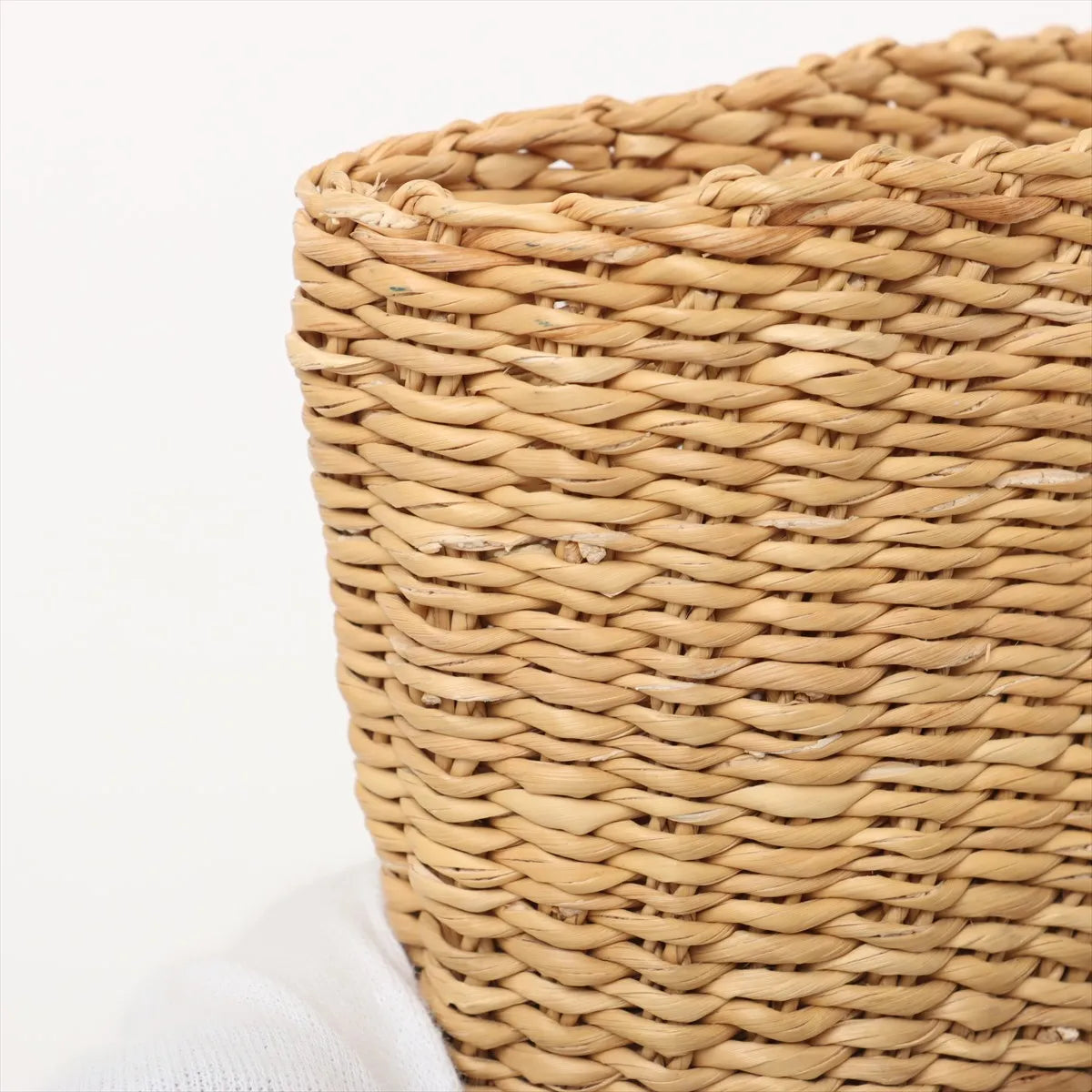 Loewe Small Basket Elephant Straw Bag Beige x Brown