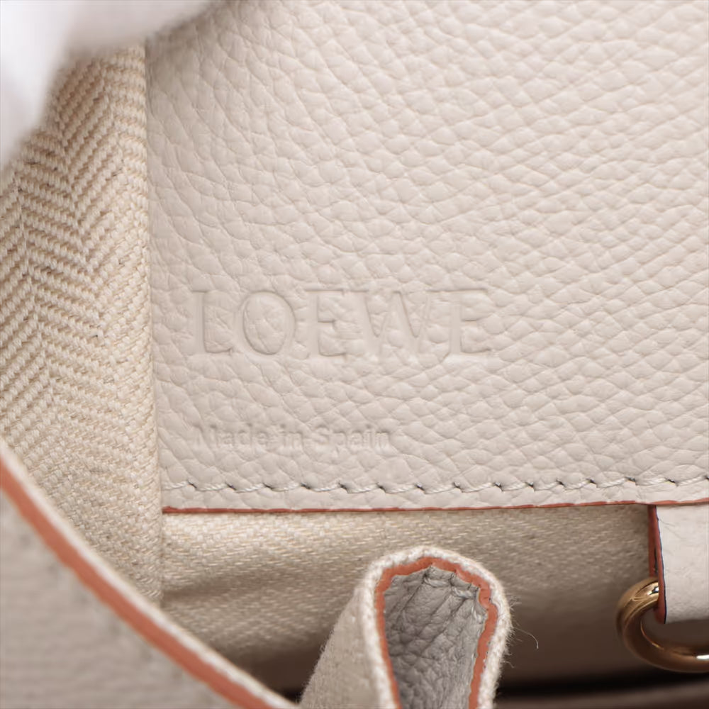 Loewe Hammock Small Leather Two-Way Handbag Beige