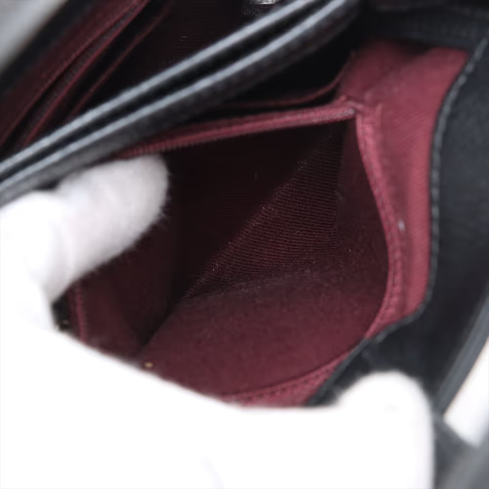 Chanel CC Logo Neo Executive Small Leather Two-Way Handbag Black