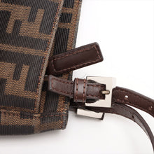 Load image into Gallery viewer, Best Second Hand Fendi Zucca Canvas Shoulder Bag Brown