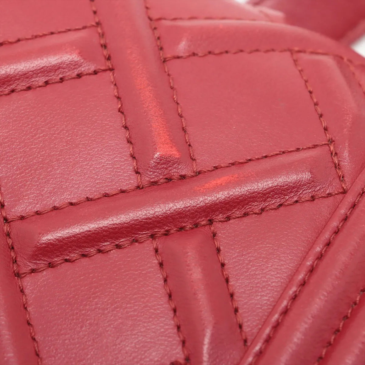 Chanel Boy Chanel 25 Lambskin Chain Shoulder Bag Red