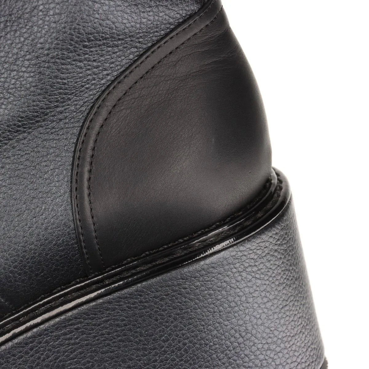 Chanel Logo Matelasse Leather Short Ladies Boots Black