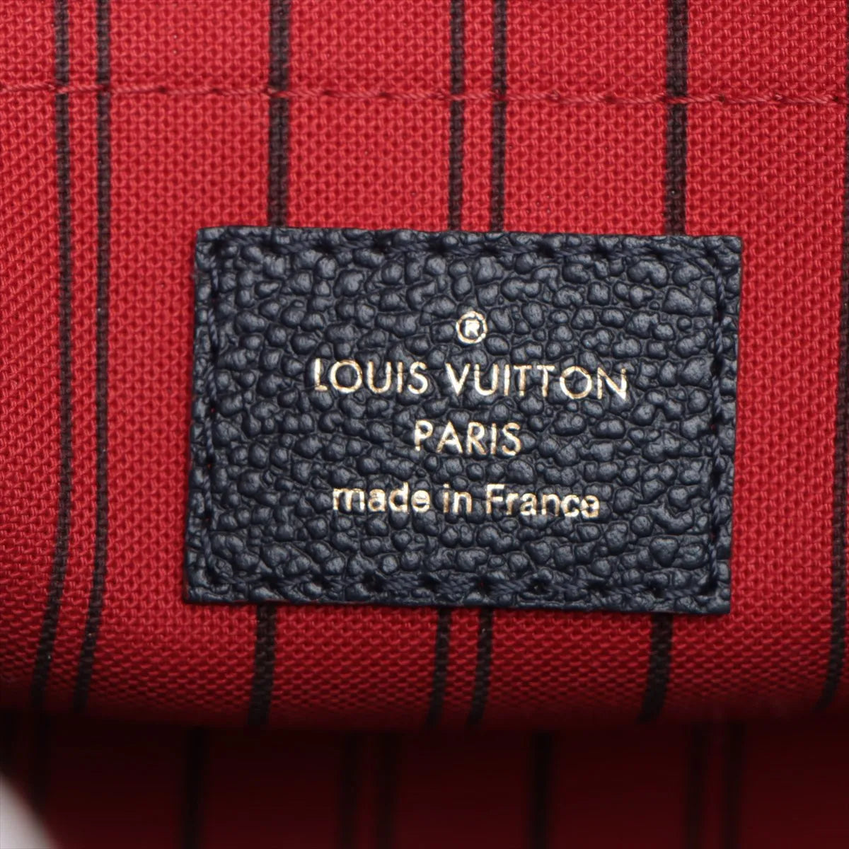 Louis Vuitton Monogram Empreinte Montaigne BB Marine Rouge
