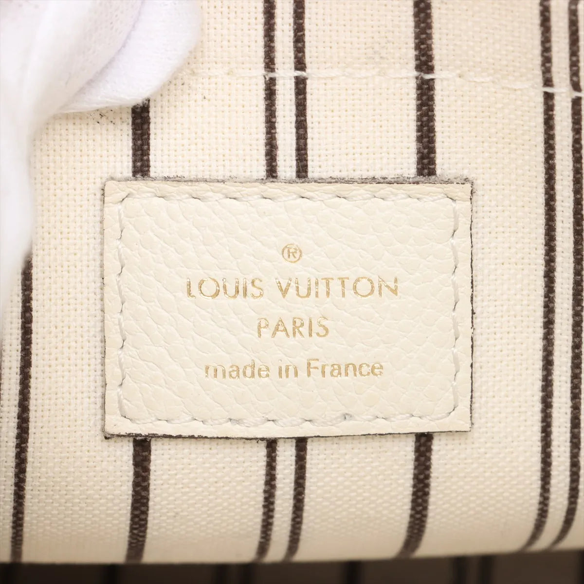 Louis Vuitton Monogram Empreinte Montaigne BB White