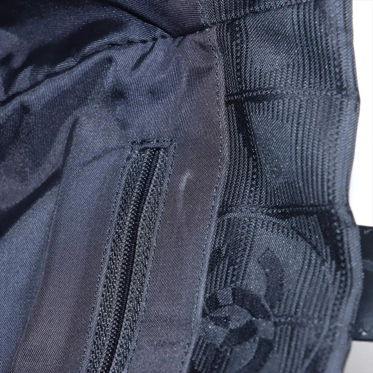 Chanel CC Logo New Travel Line Nylon Leather Tote Bag Black