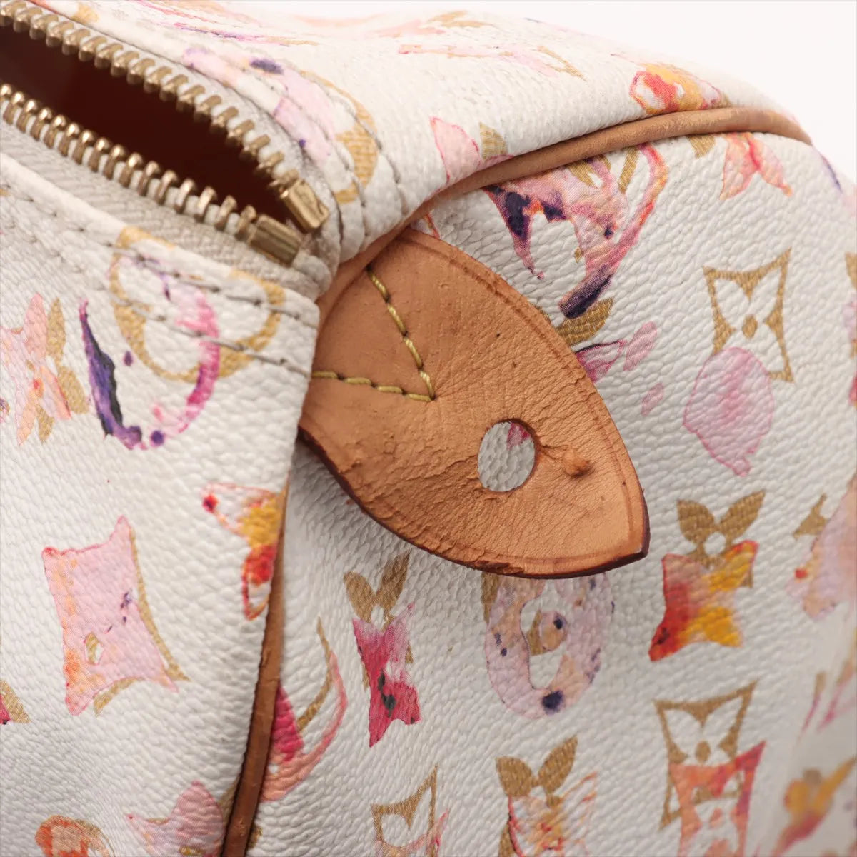 Louis Vuitton Monogram Limited Edition Watercolor Speedy 35 White