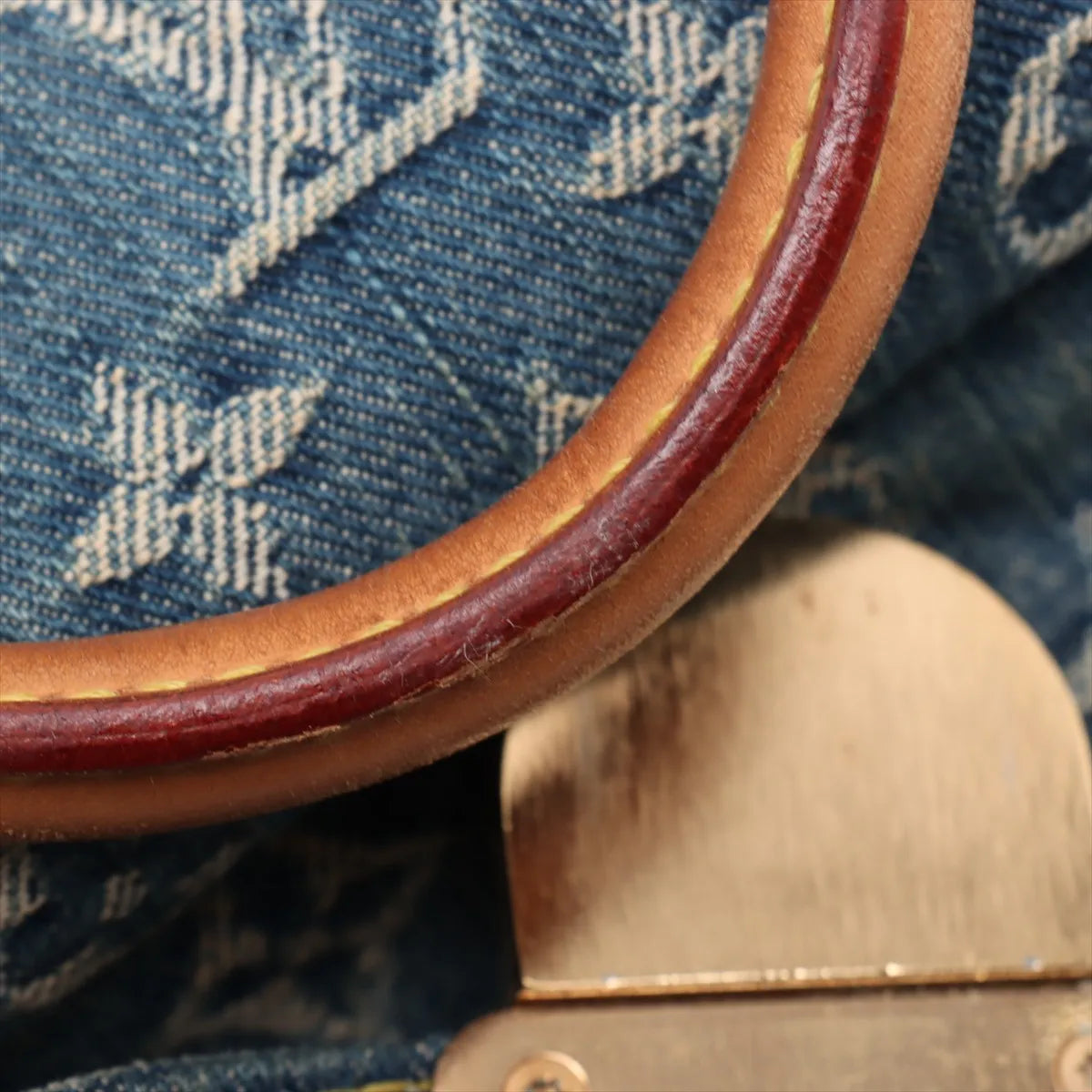 Louis Vuitton Monogram Denim Flat Shopper Blue