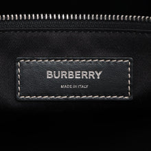 Load image into Gallery viewer, Burberry Check Leather Holdall Boston Bag Brown