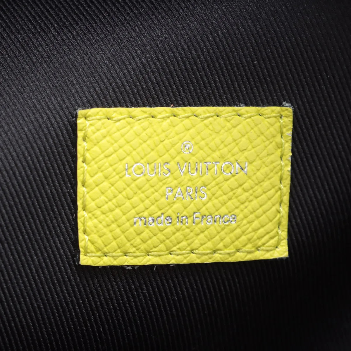 Preloved Louis Vuitton Monogram Taigarama Discovery Backpack Yellow