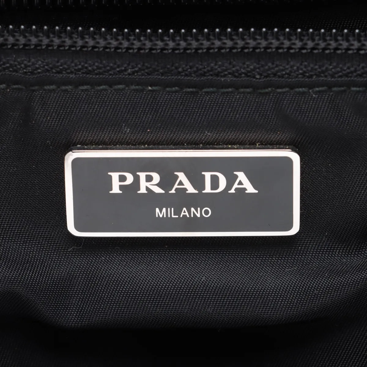 Prada Tessuto Nylon Leather Backpack Black