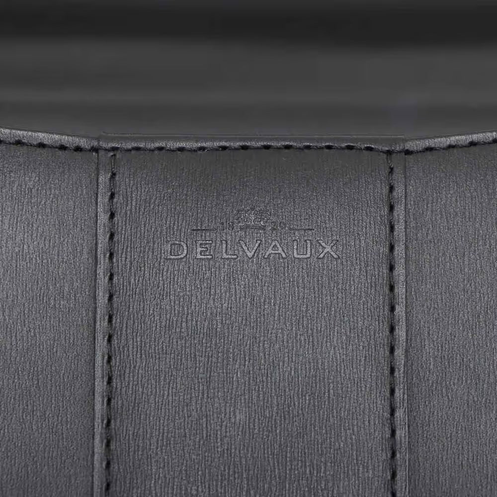 Delvaux Lumore MM Leather Two-Handbag Black x White