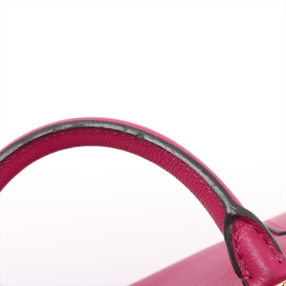 Loewe Amazona 23 Leather Two-Way Handbag Purple