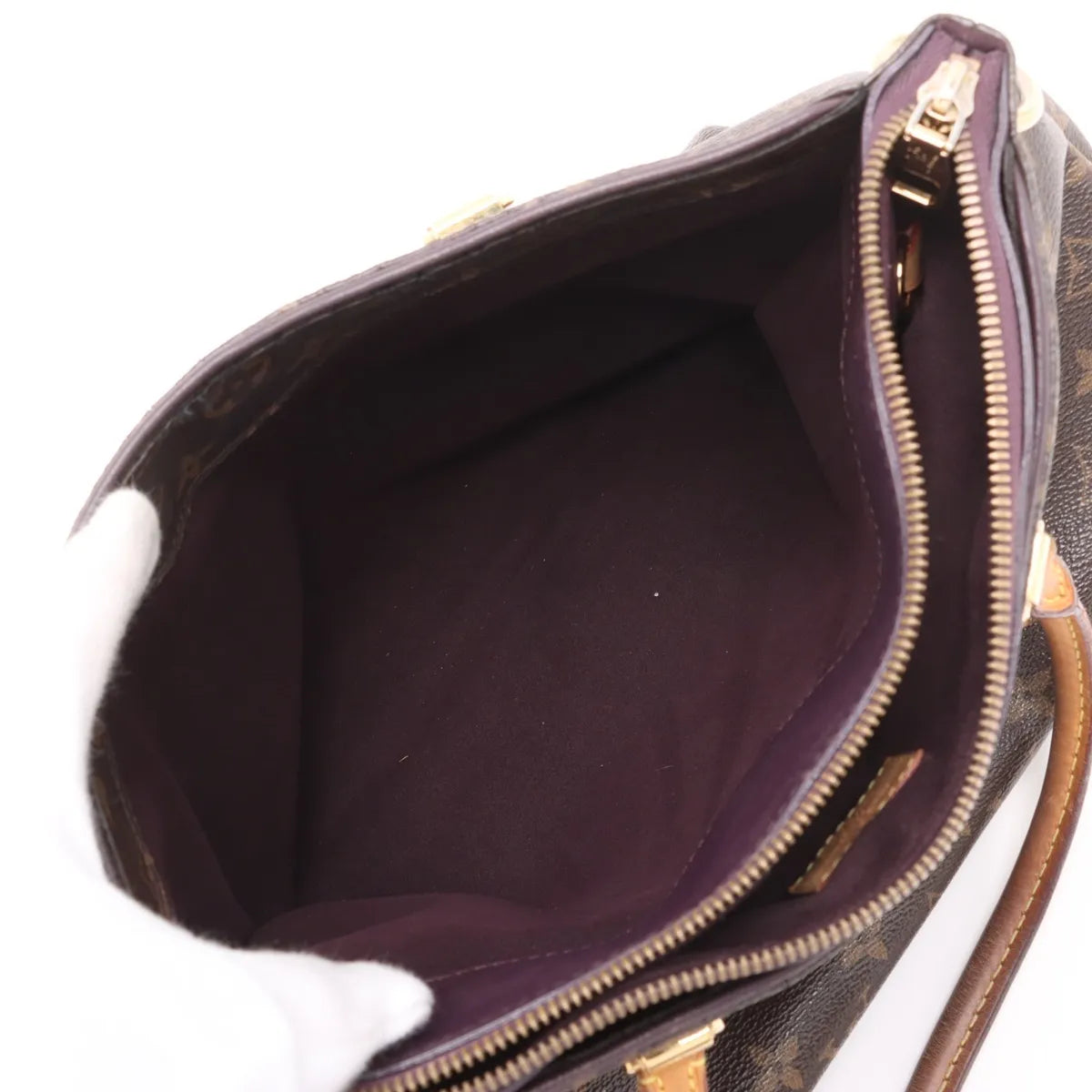 Louis Vuitton Monogram Pallas Brown x Purple