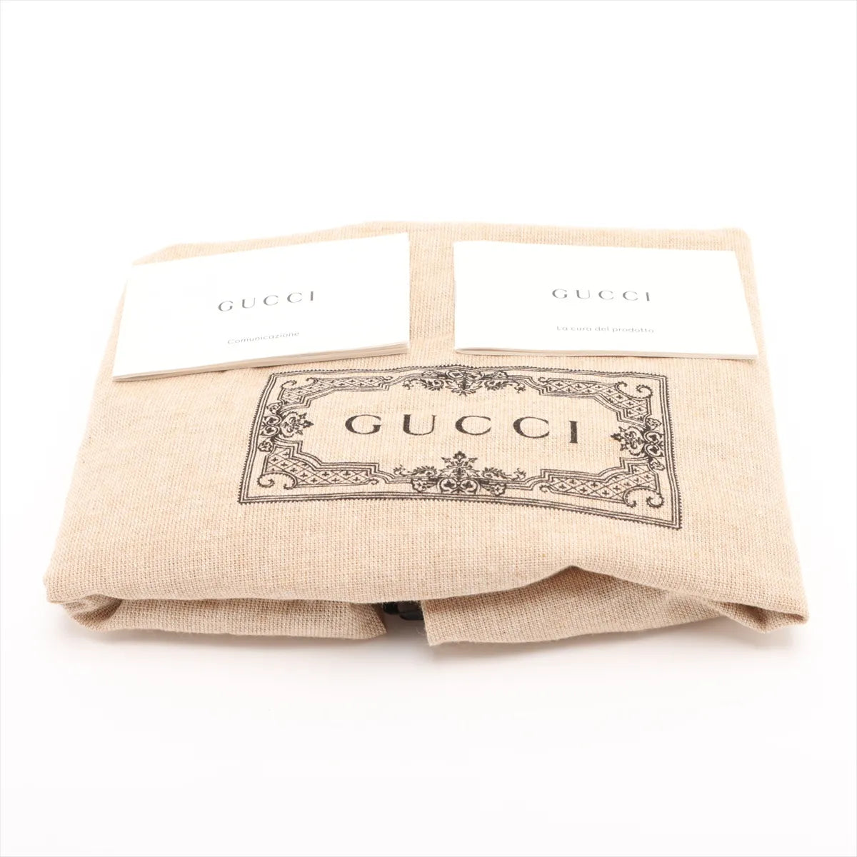 Gucci GG Supreme Leather Shoulder Bag Gray