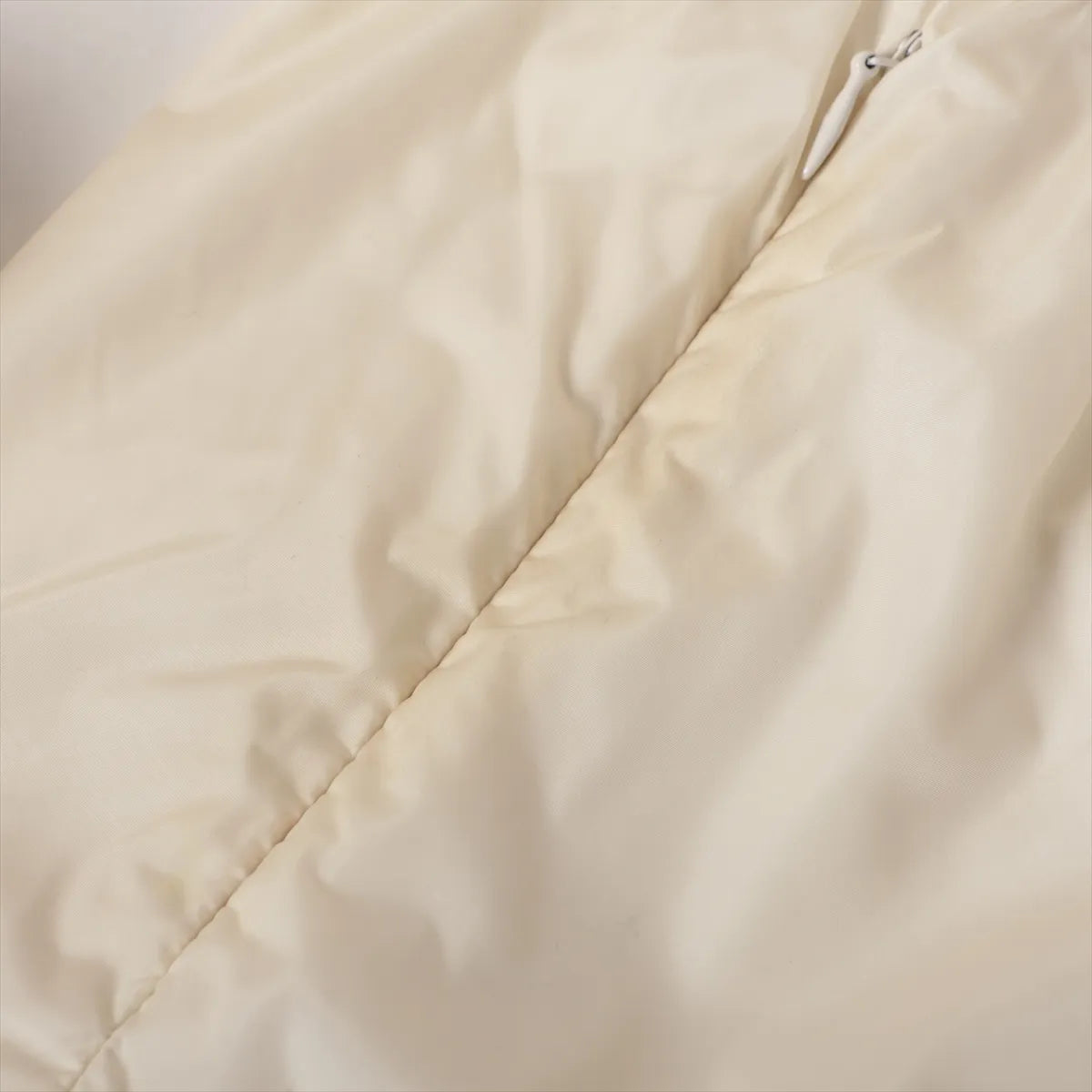 Moncler Ruffle Nylon Jacket Ivory