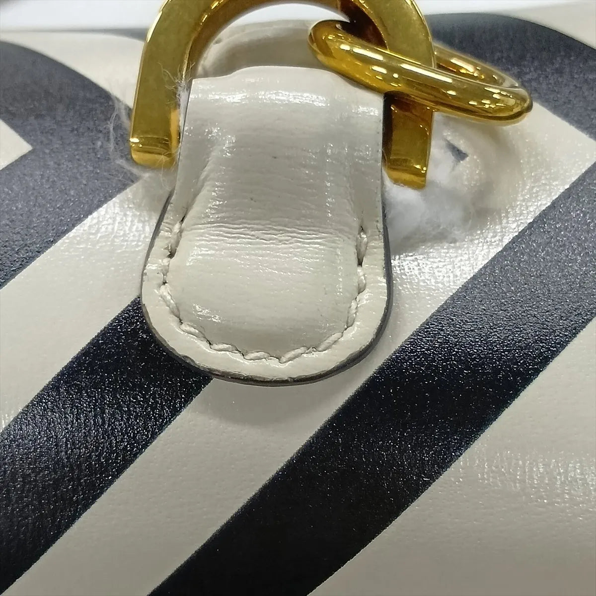 Gucci Bamboo 1947 Leather Two-Way Handbag White x Multicolor