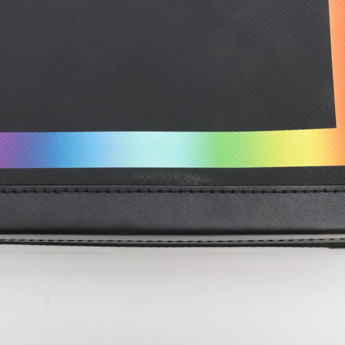 Louis Vuitton Rainbow Taiga Soft Trunk Shoulder Bag Black