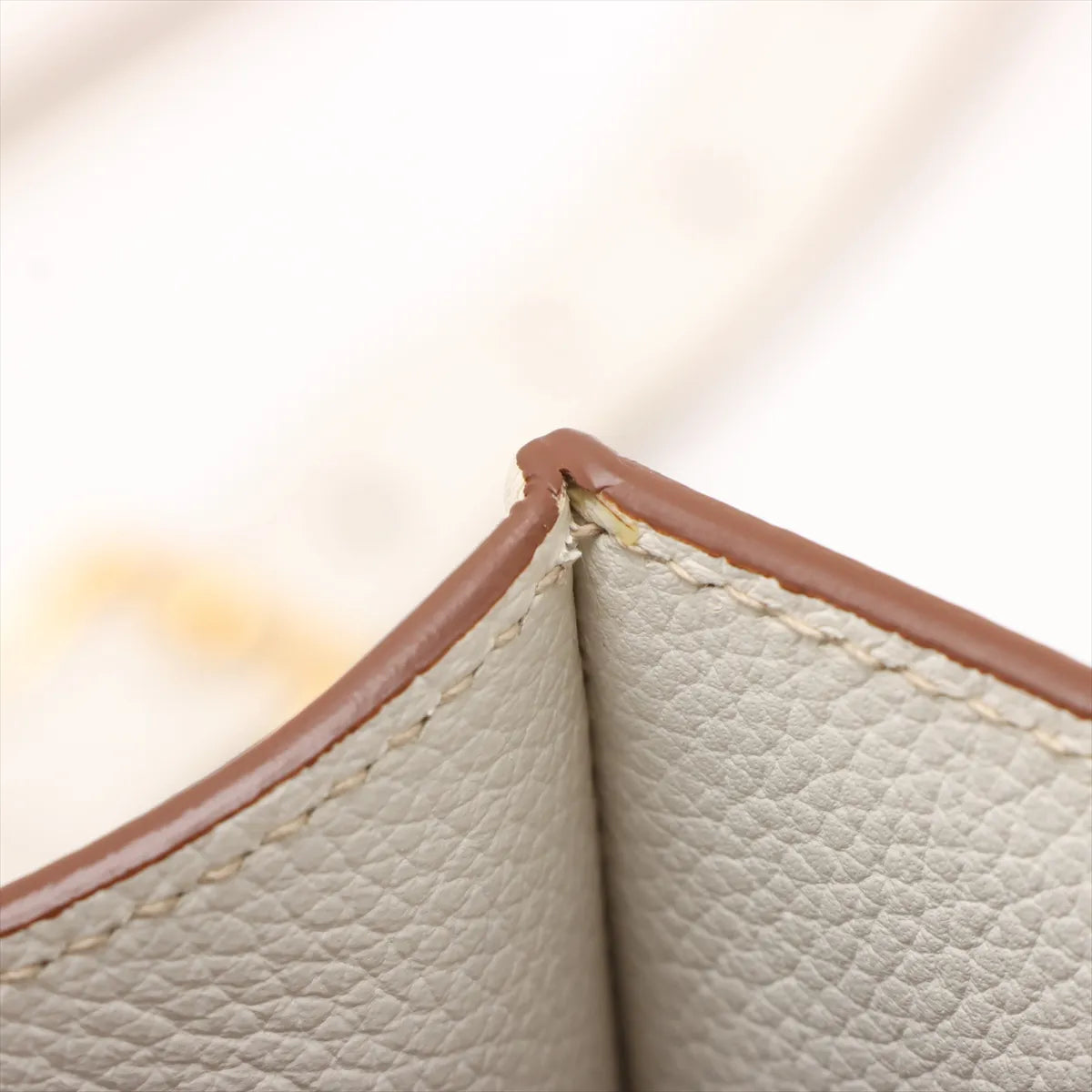 Prada Leather Two-Way Tote Bag White