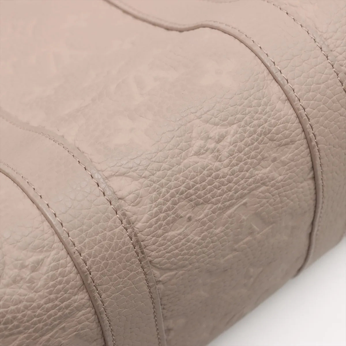 Louis Vuitton Monogram Taurillon Keepall Bandoulière 35 Riverstone Beige