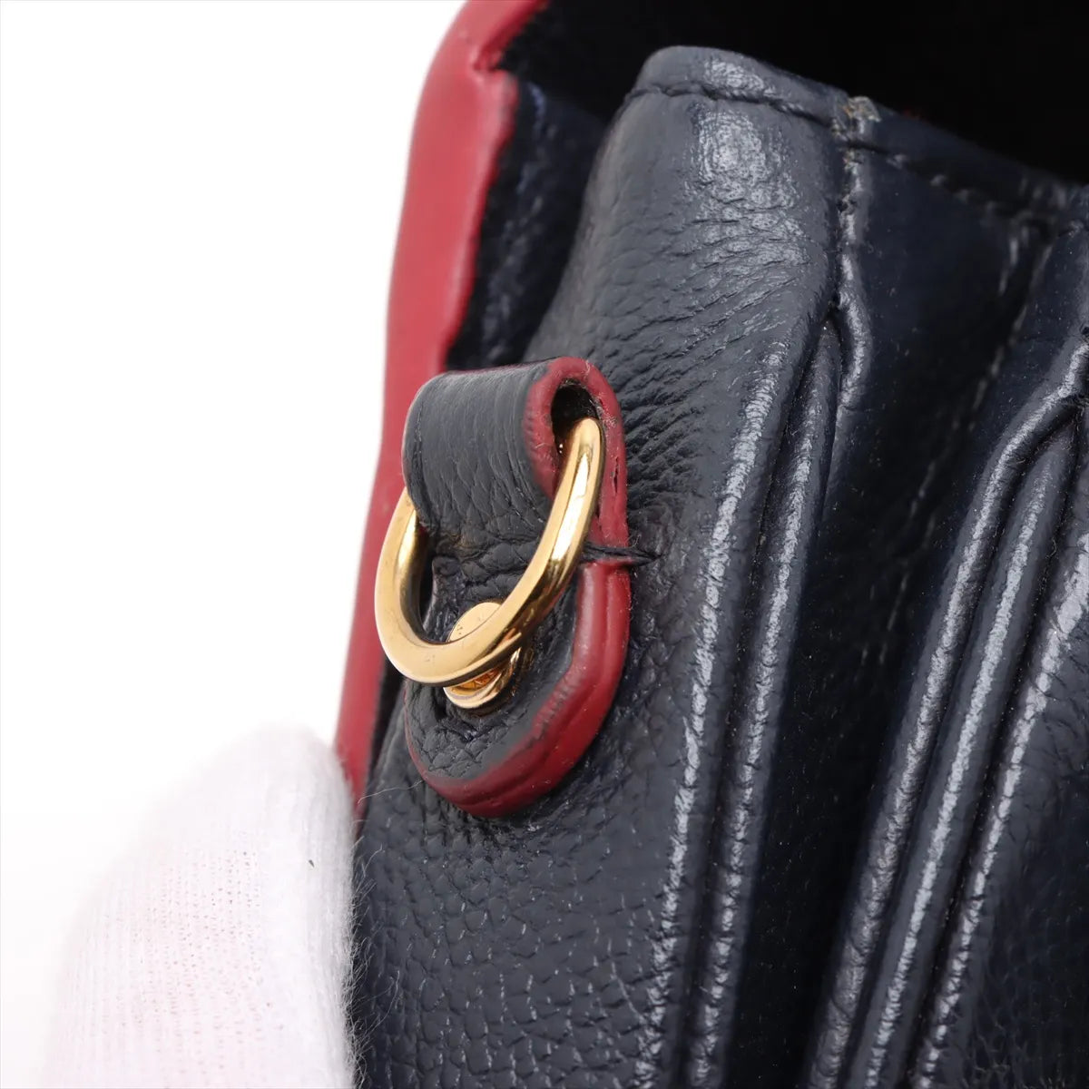 Louis Vuitton Monogram Empreinte Metis MM Marine Rouge