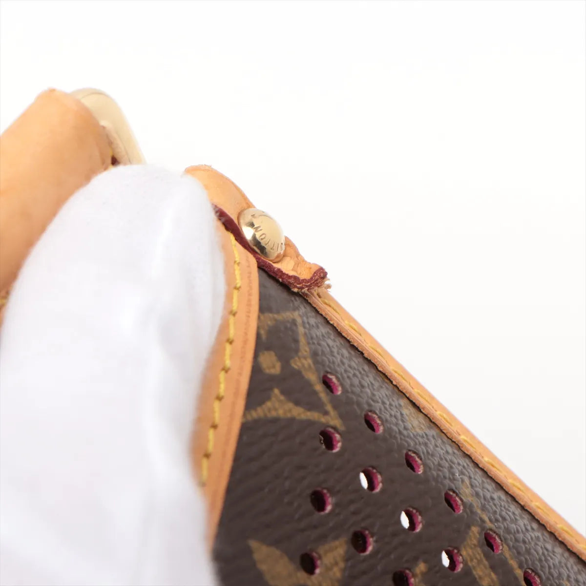 Louis Vuitton Monogram Perforated Musette Brown x Pink
