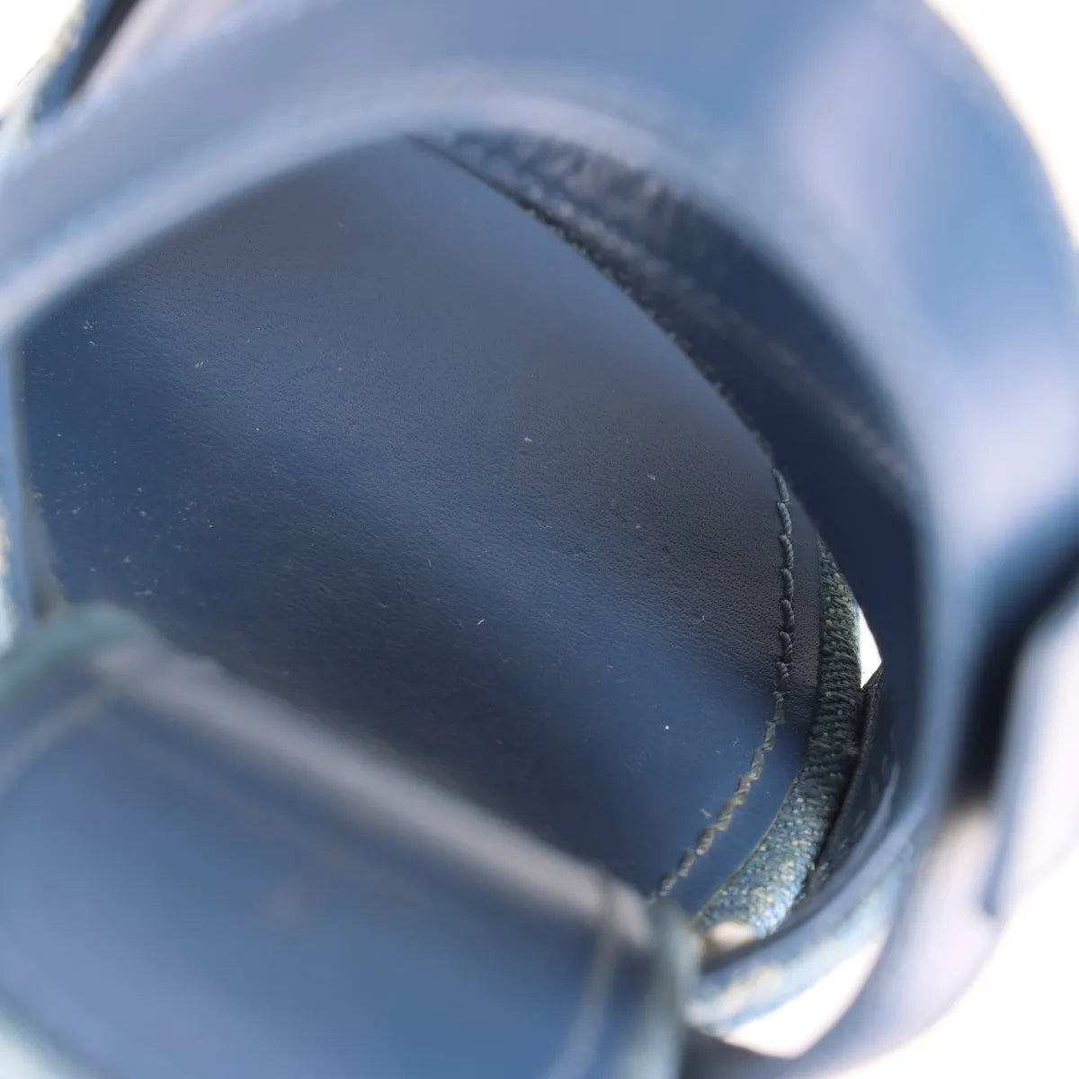 Louis Vuitton Monogram Starboard Denim Wedge Sandal Blue