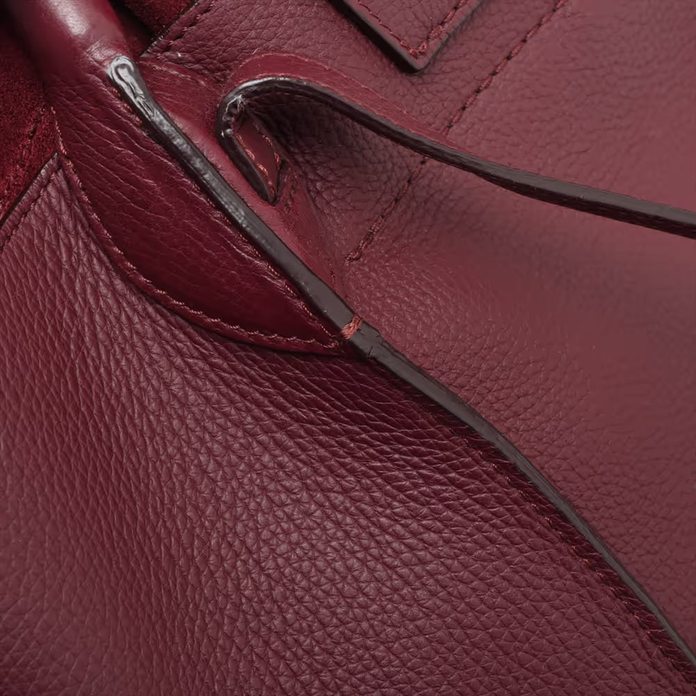 Celine Big Bag Small Leather Two-Way Shoulder Bag Bordeaux