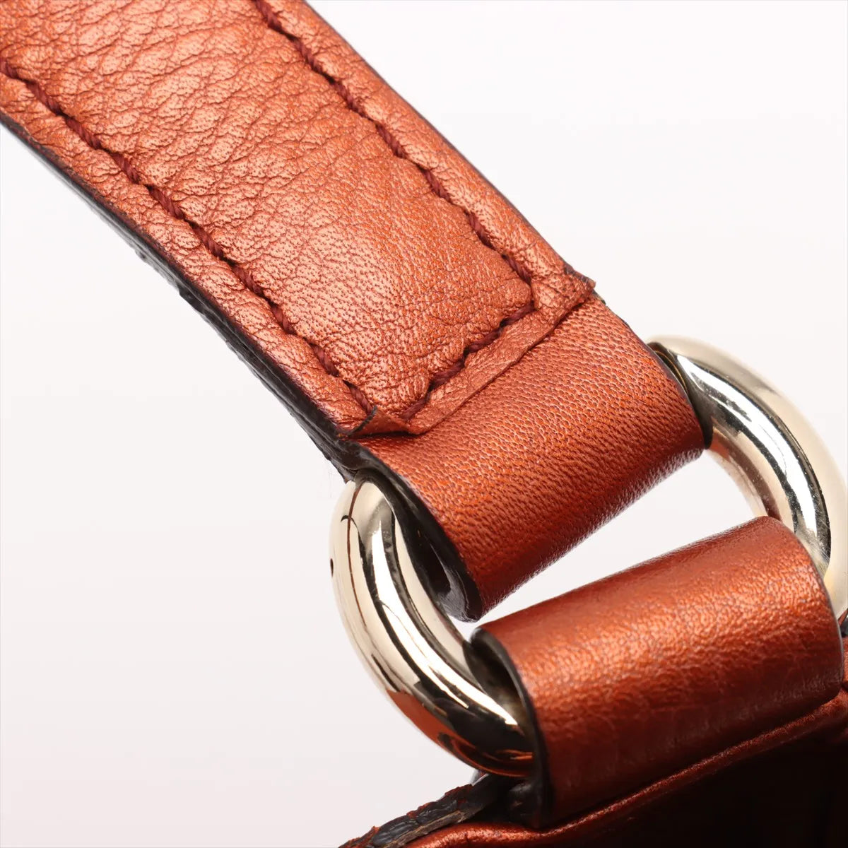 Gucci Soho Pebbled Leather Tote Bag Rust