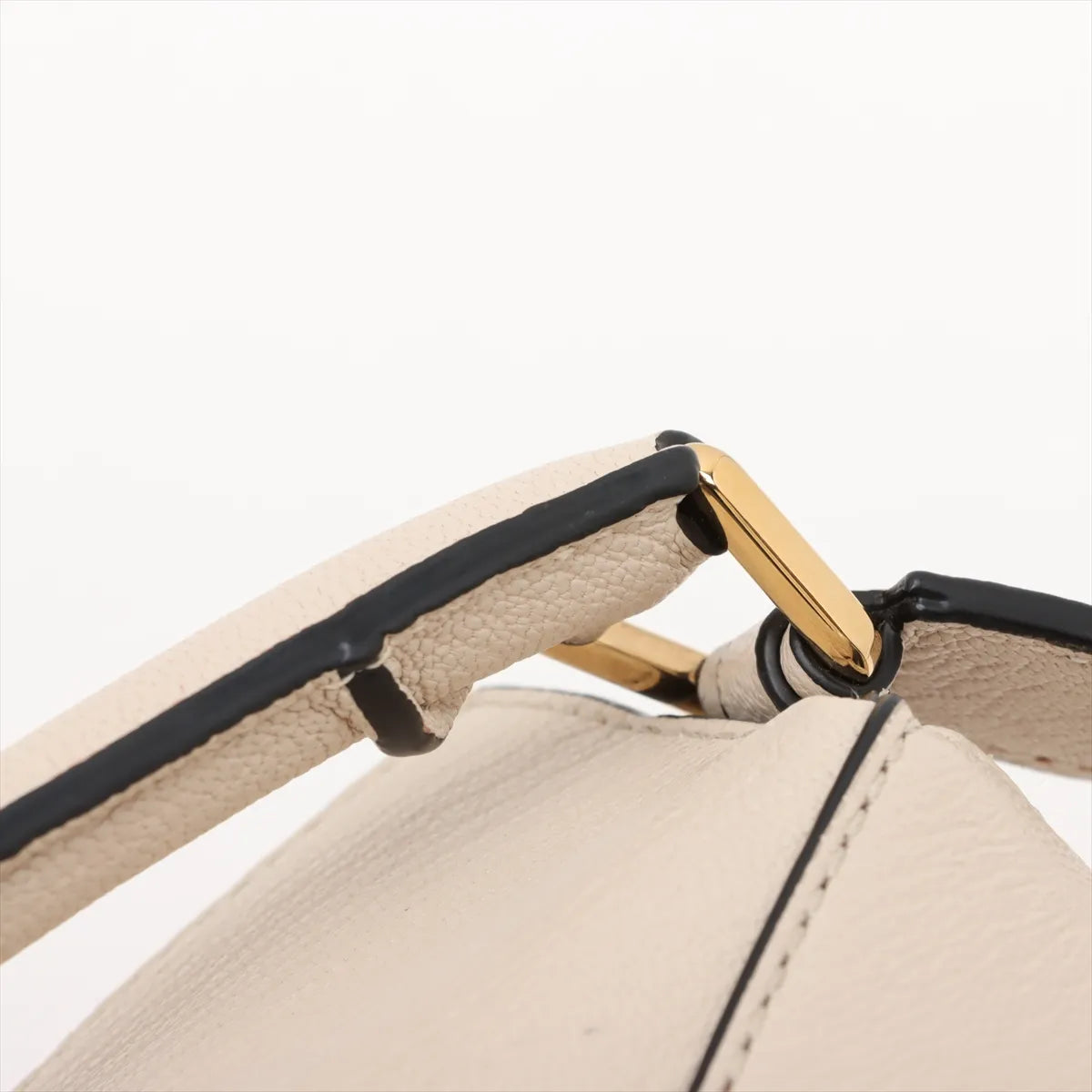Loewe Mini Puzzle Bag Leather Shoulder Bag Beige