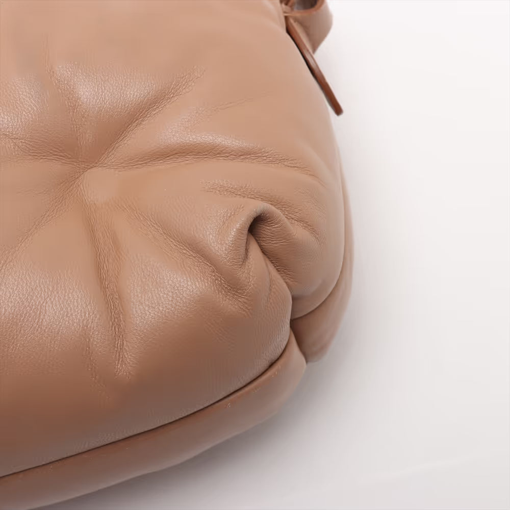 Maison Margiela Glam Slam Leather Shoulder Bag Beige