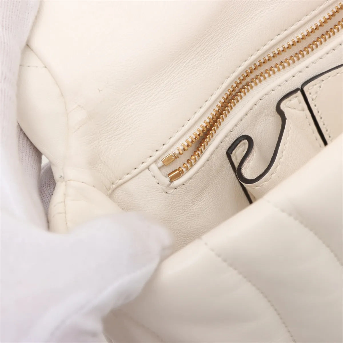 Gucci GG Milano Leather Two-Way Shoulder Bag White