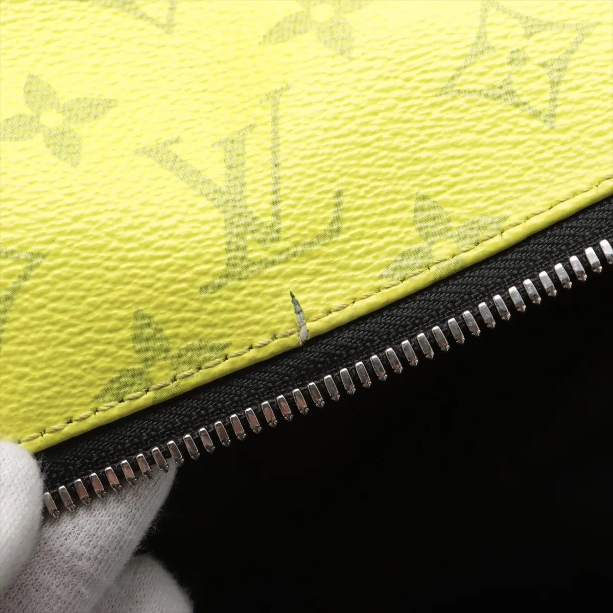 Authentic Louis Vuitton Monogram Taigarama Discovery Backpack Yellow