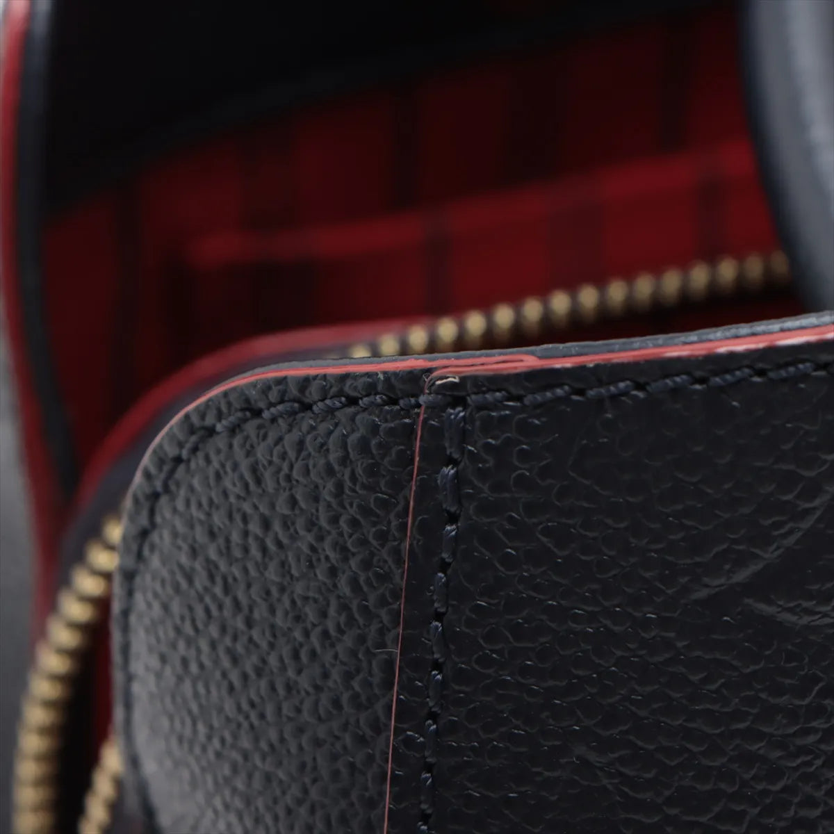 Louis Vuitton Monogram Empreinte Montaigne BB Marine Rouge