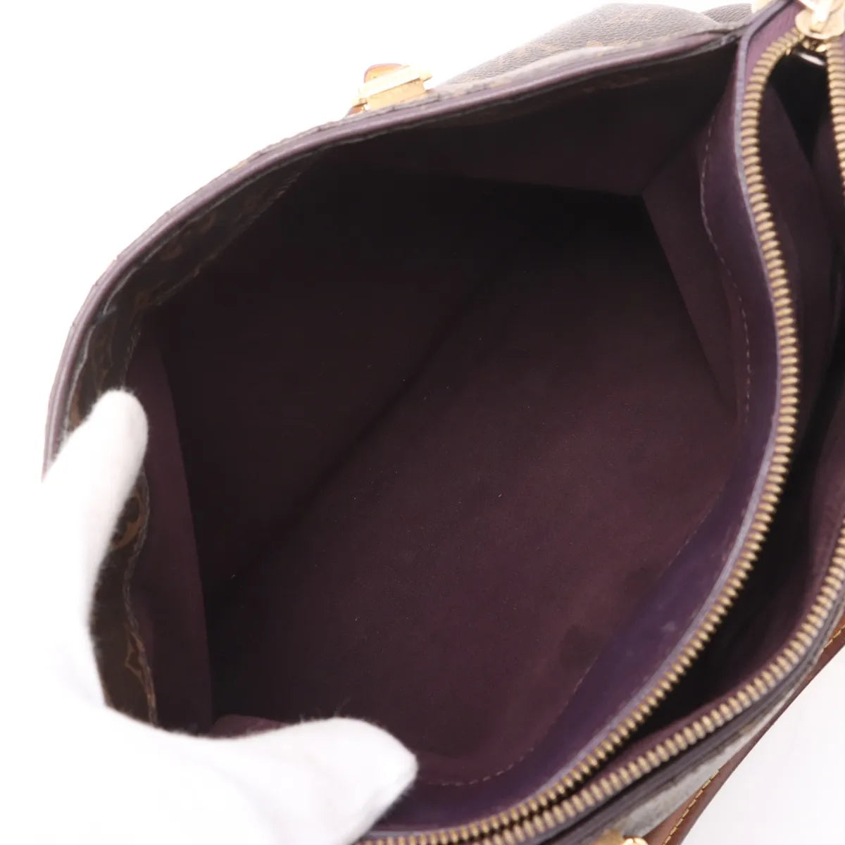 Louis Vuitton Monogram Pallas Brown x Purple