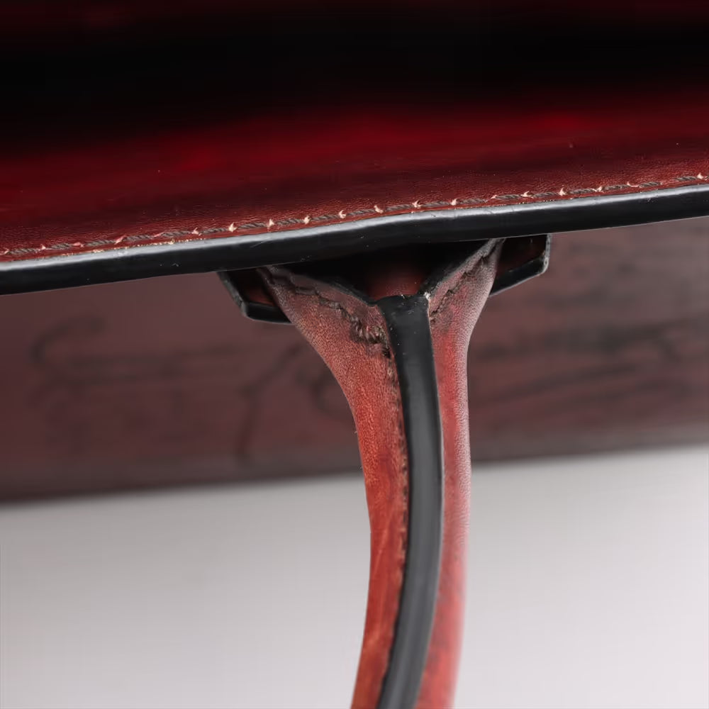 Berluti Calligraphy Profile Leather Hand bag Brown