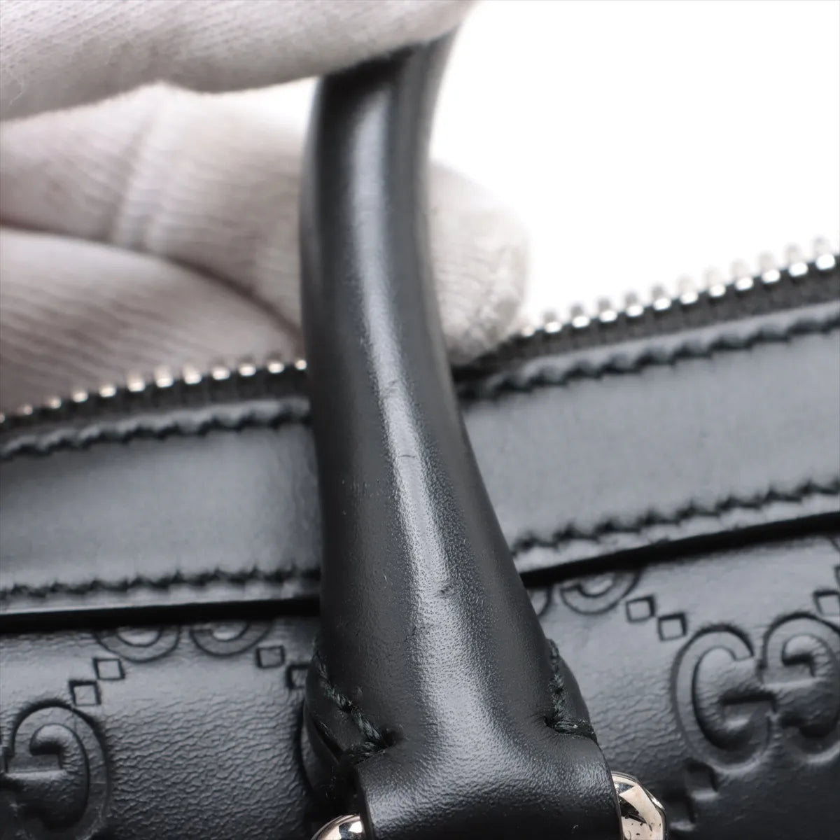 Gucci Guccissima Leather Two-Way Business Bag Black