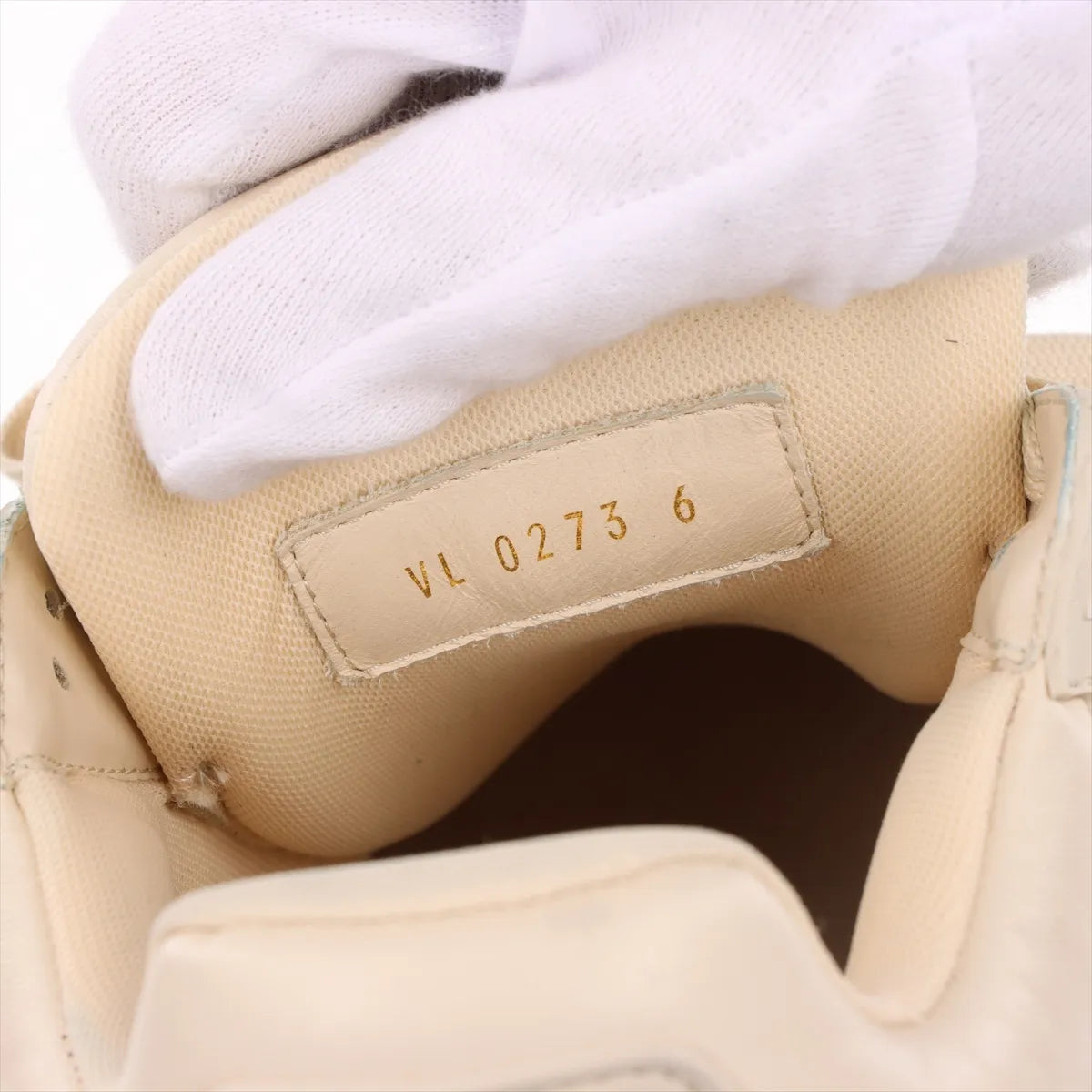 Louis Vuitton LV Trainer Leather Sneaker Beige