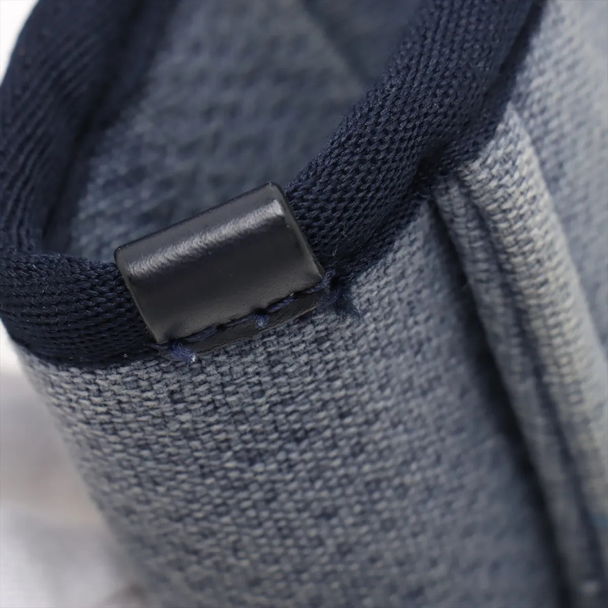 Chanel Deauville Canvas Leather Chain Tote Bag PM Blue