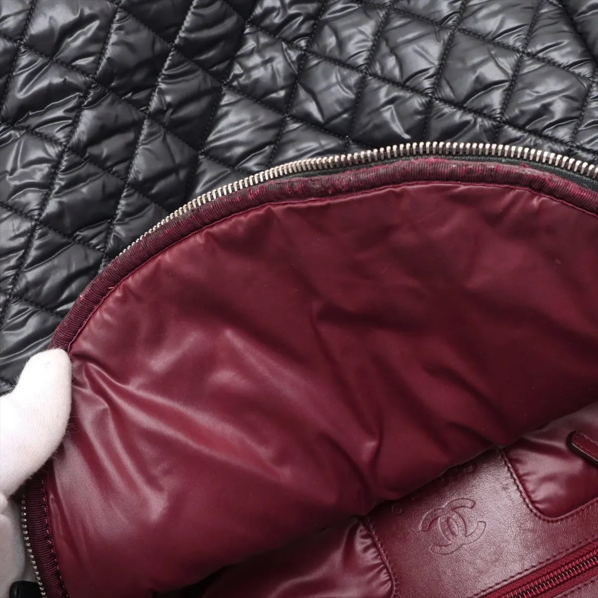 Chanel CC Logo Matelasse Cocoon Nylon Backpack Black